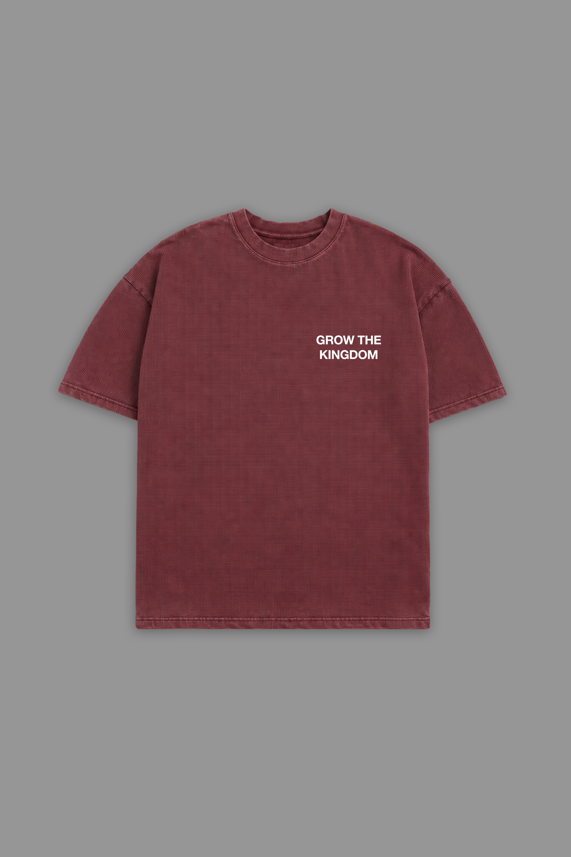 Grow the Kingdom “Premium Waffle” Tee in Red