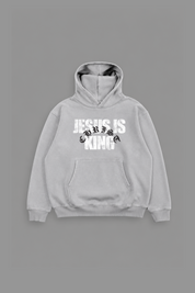 Jesus is King "Premium" Hoodie in Grey
