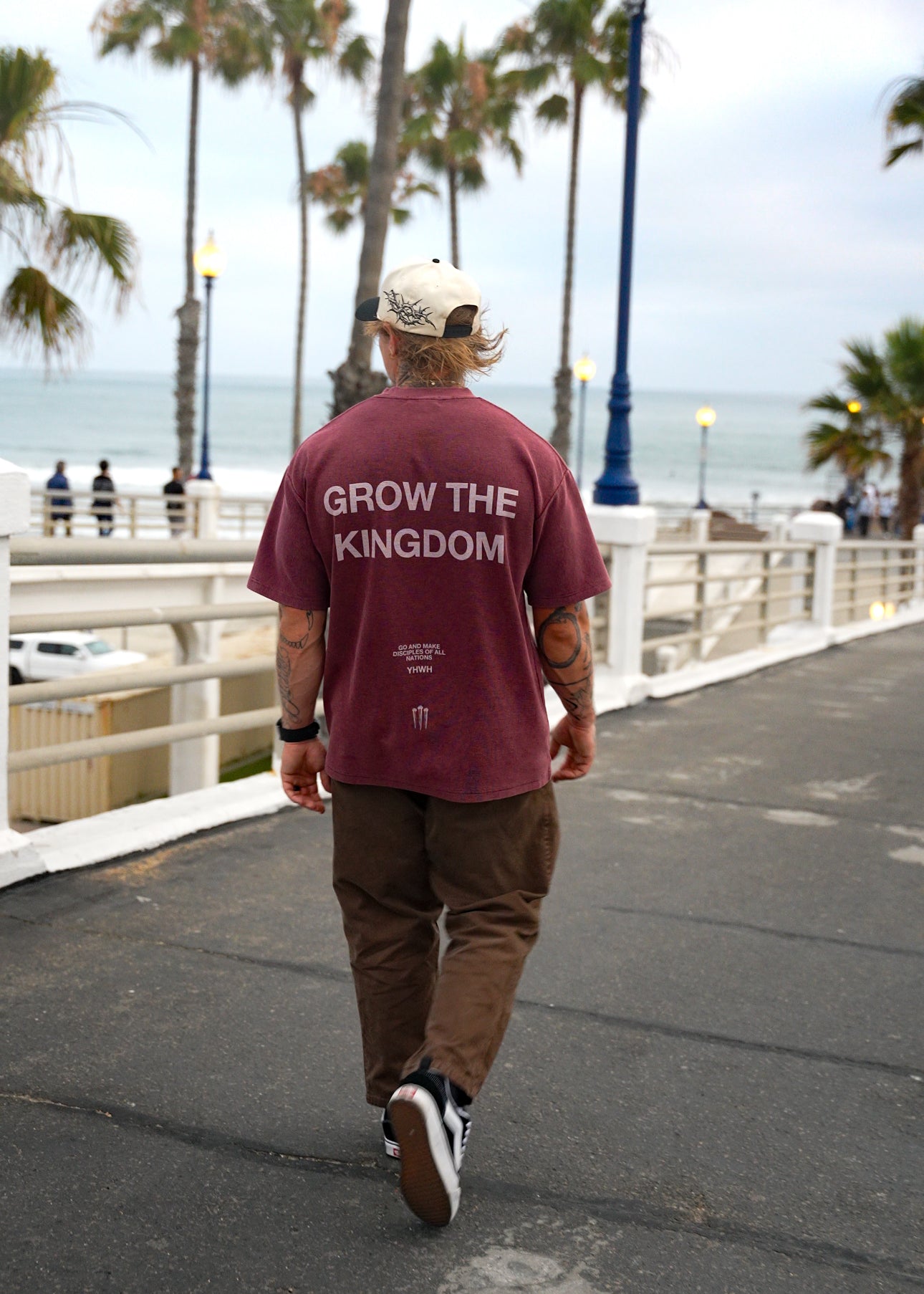 Grow the Kingdom “Premium Waffle” Tee in Red
