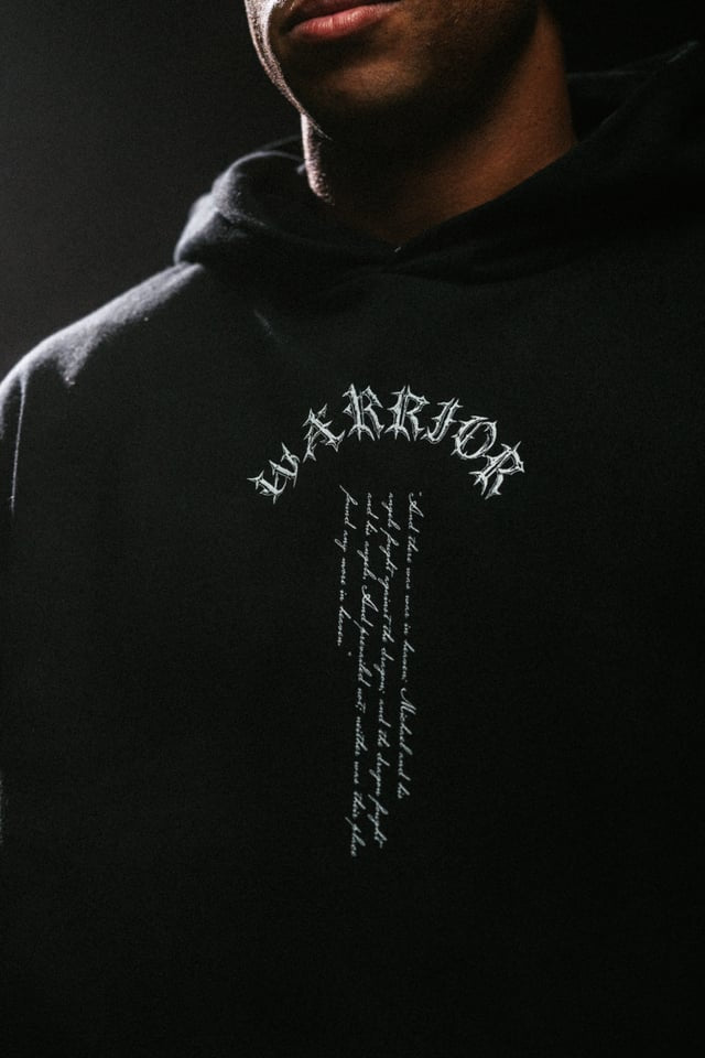 Warrior "Premium" Hoodie in Black