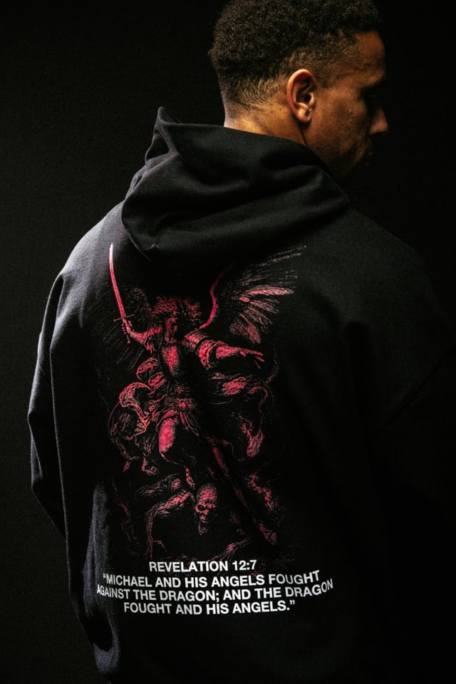 Warrior "Premium" Hoodie in Black