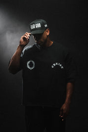 The Christ “Grunge Hem” Tee in Black