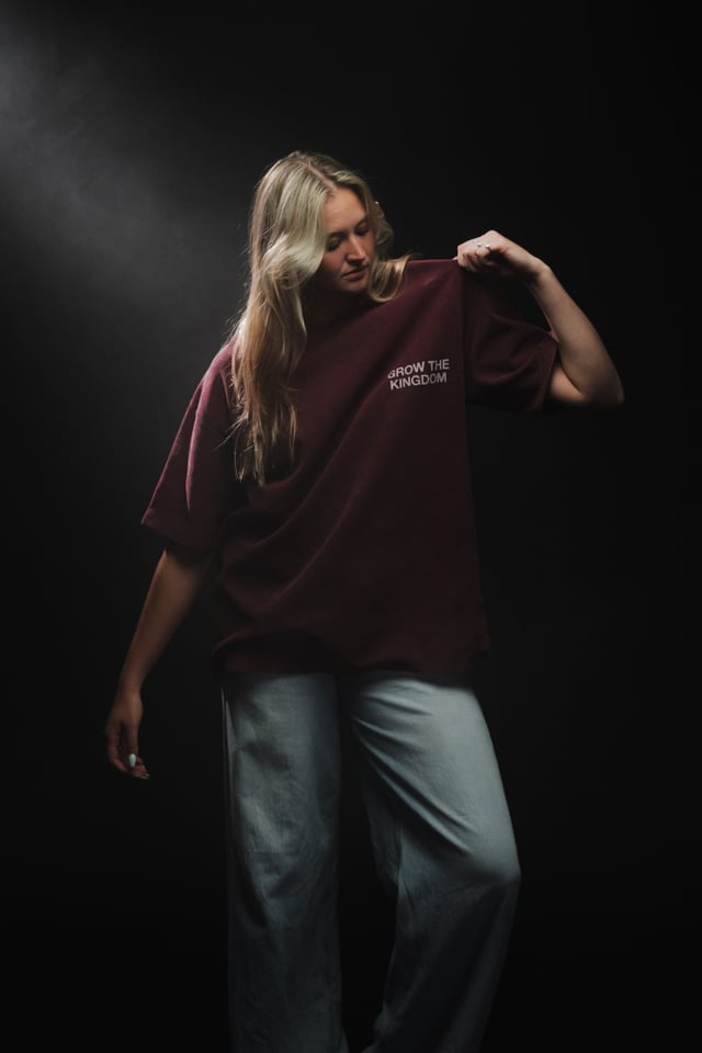 Grow the Kingdom “Premium Waffle” Tee in Red