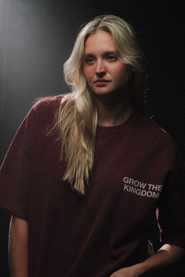 Grow the Kingdom “Premium Waffle” Tee in Red
