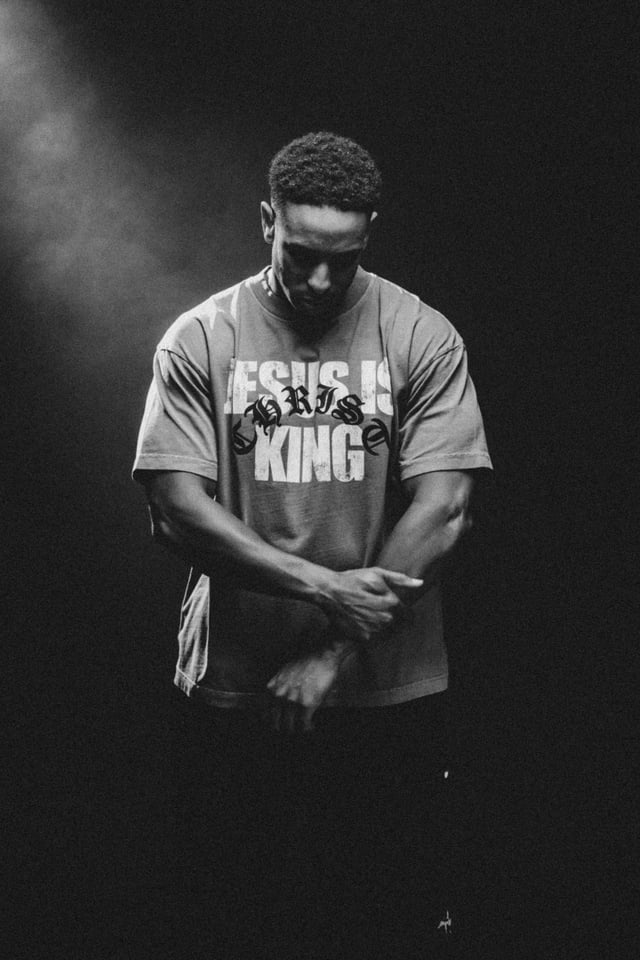 Jesus is King “Premium” Tee in Brown
