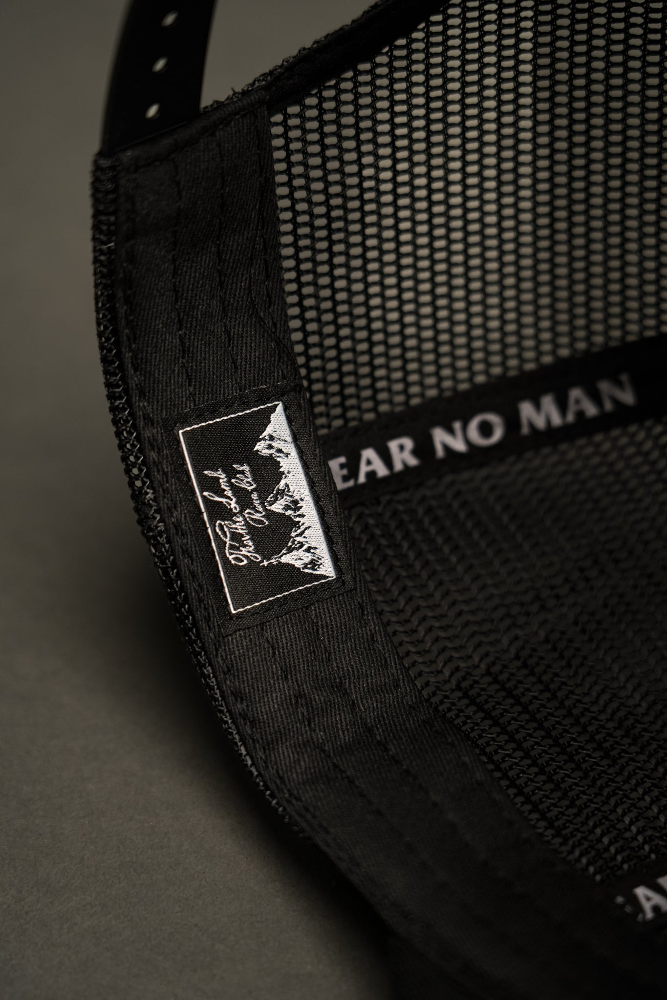 Angel 5 Panel Patch Hat in Black