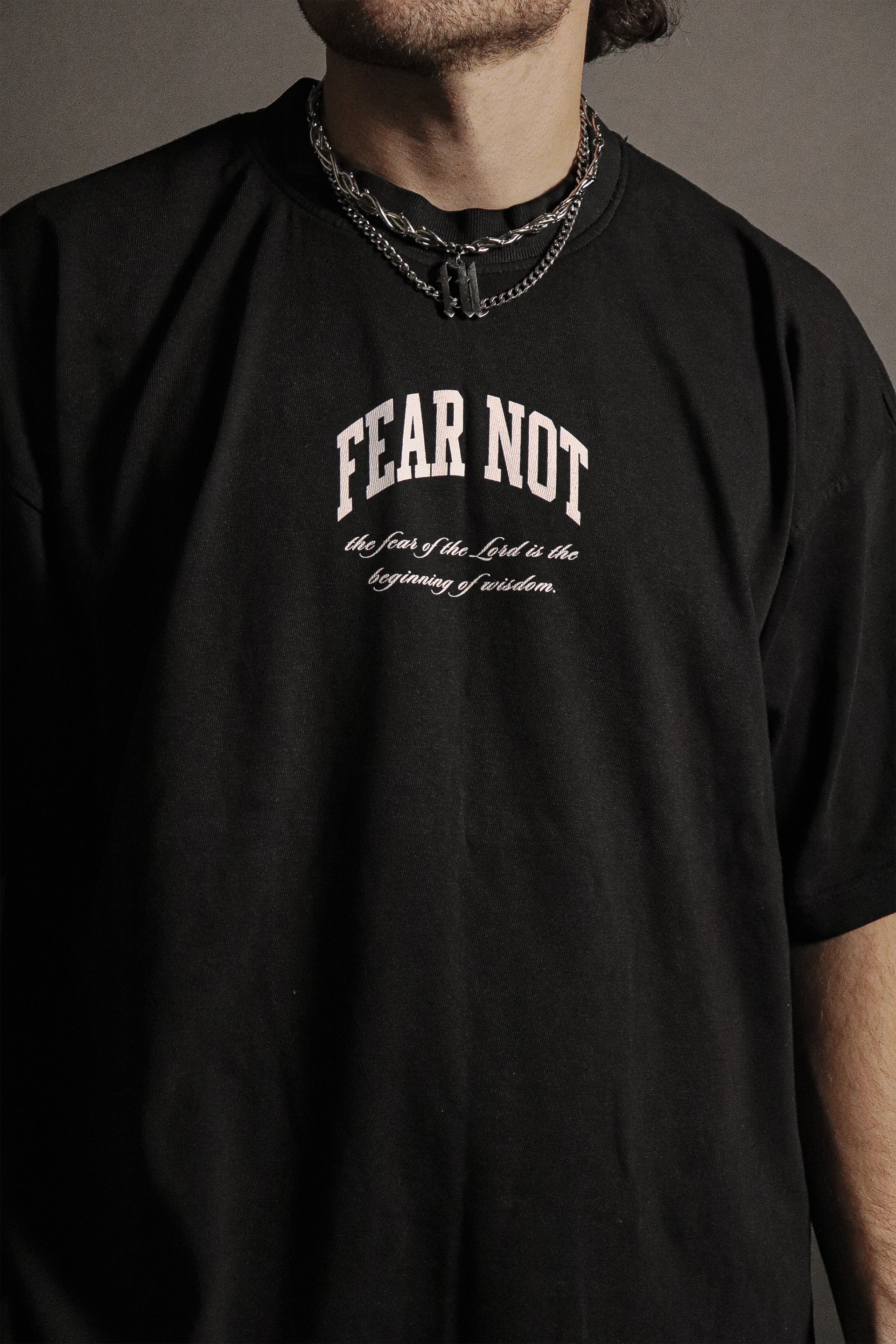 FEAR NOT "PREMIUM" TEE IN BLACK