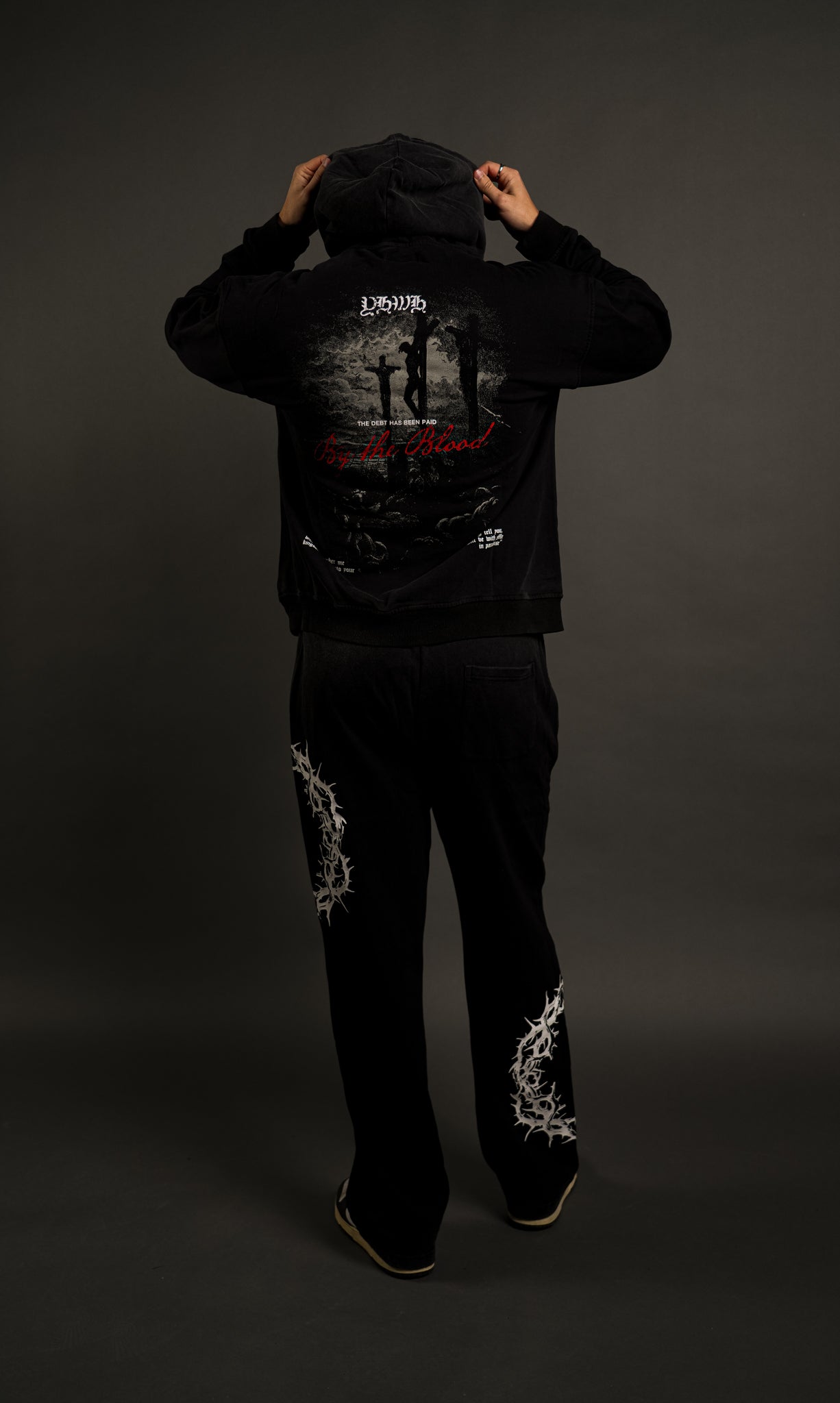 By the Blood "Faded" Hoodie in Black