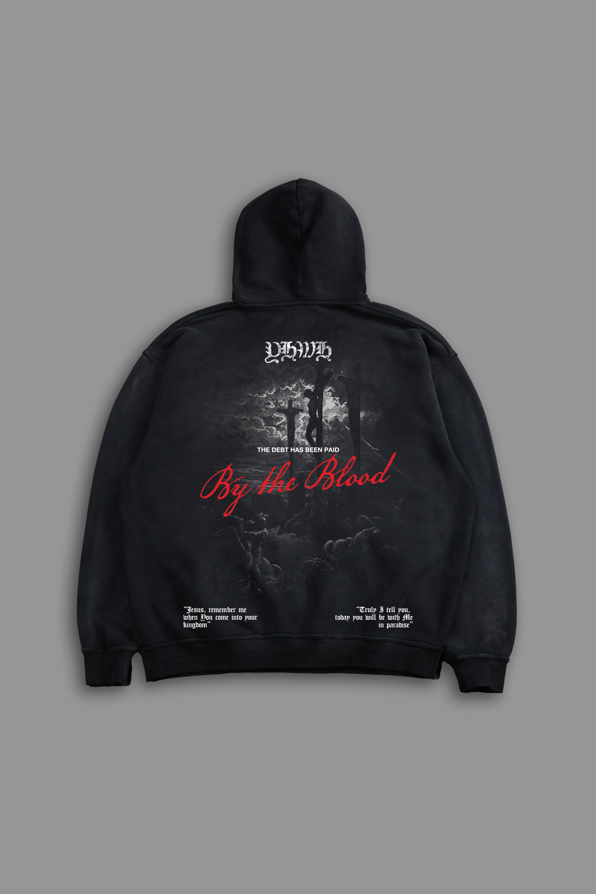 By the Blood "Faded" Hoodie in Black