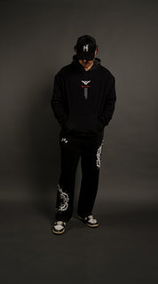 By the Blood "Faded" Hoodie in Black