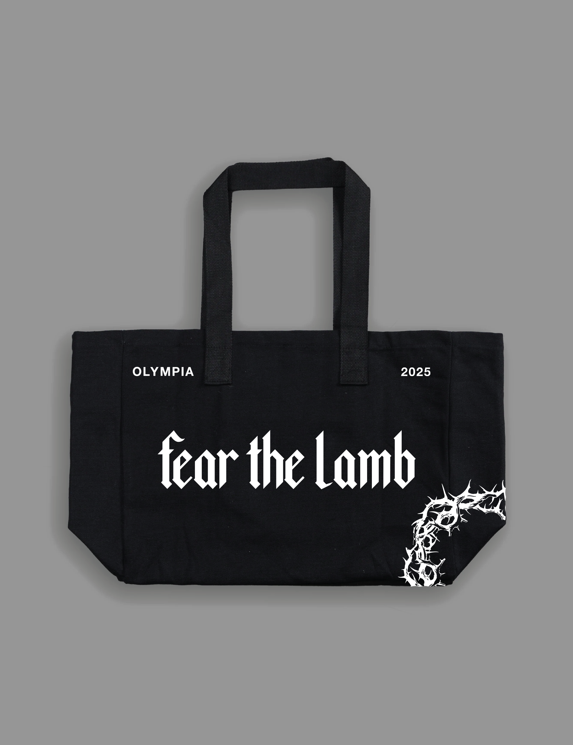 Fear the Lamb x Olympia Tote Bag in Black