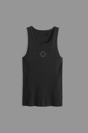Crown "Ribbed" Tank in Black