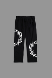 Crown of Thorns "Faded" Sweats in Black
