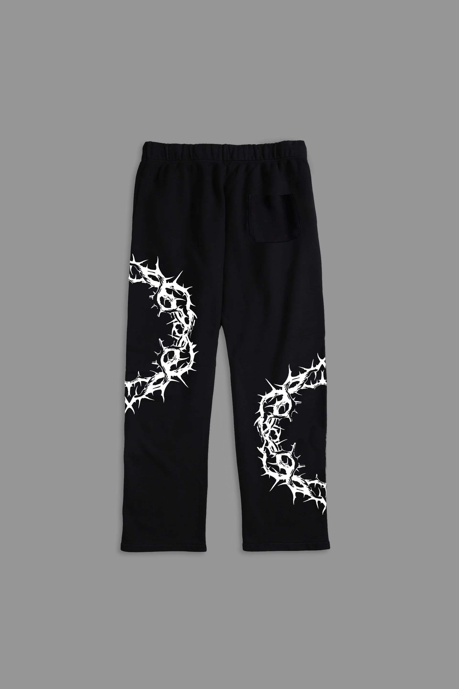 Crown of Thorns "Faded" Sweats in Black