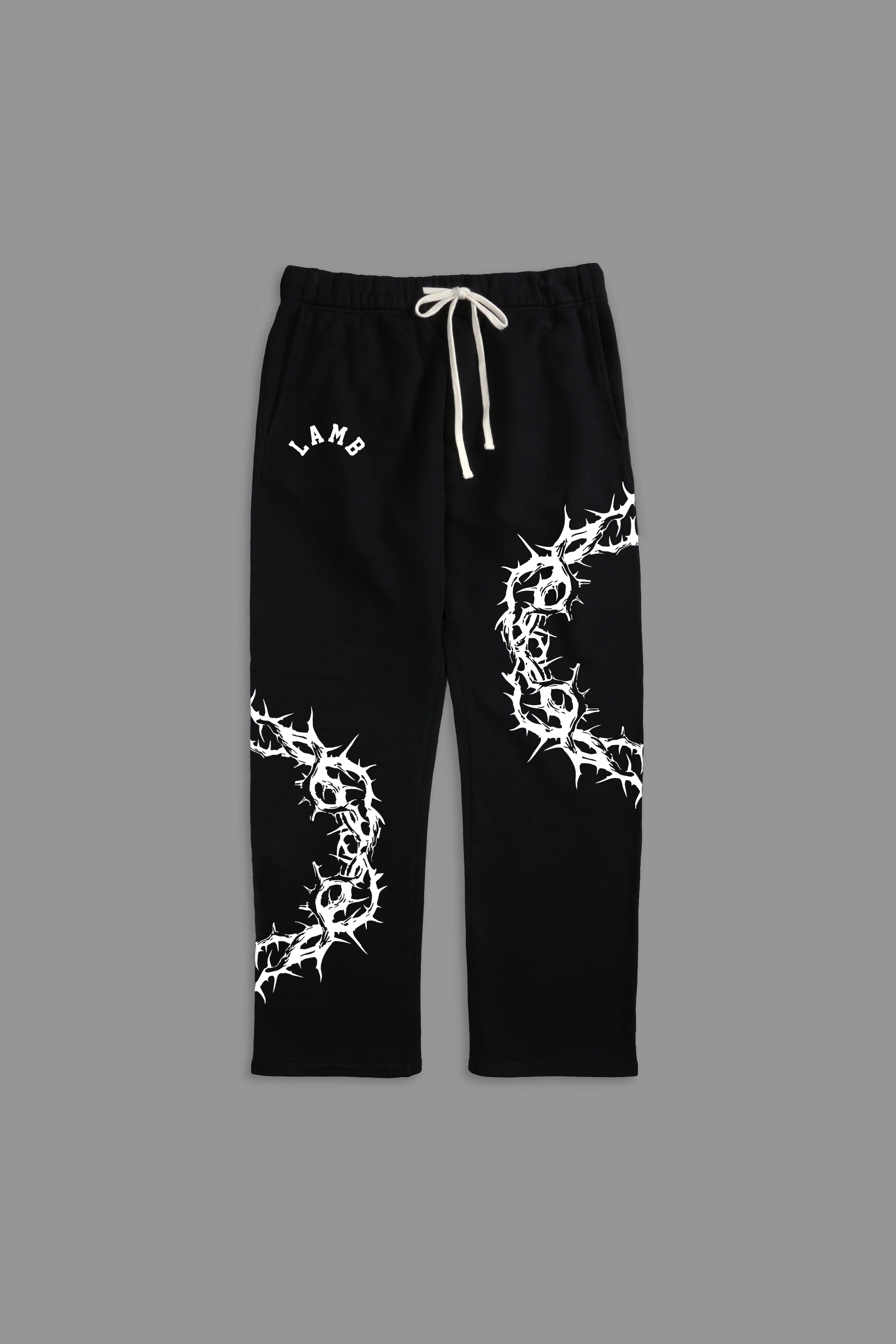 Crown of Thorns "Faded" Sweats in Black