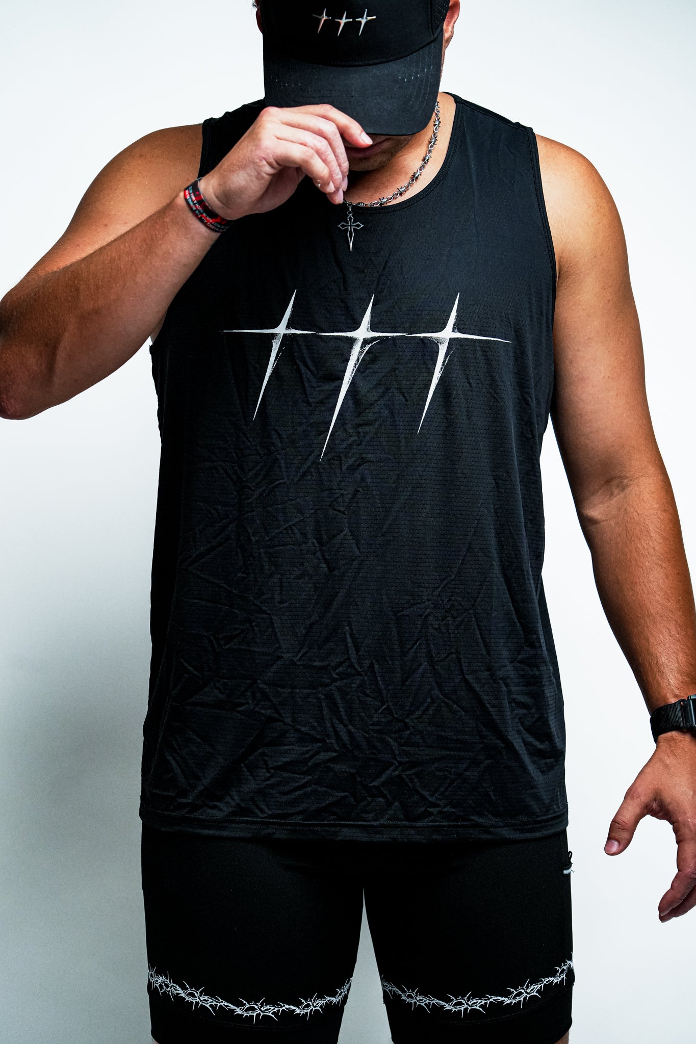 The Prize "Mesh" Tank in Black