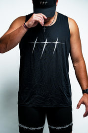 The Prize "Mesh" Tank in Black