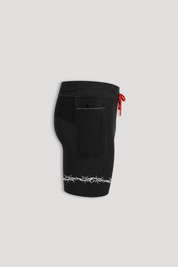 Pierced "Race" Half Tights in Black
