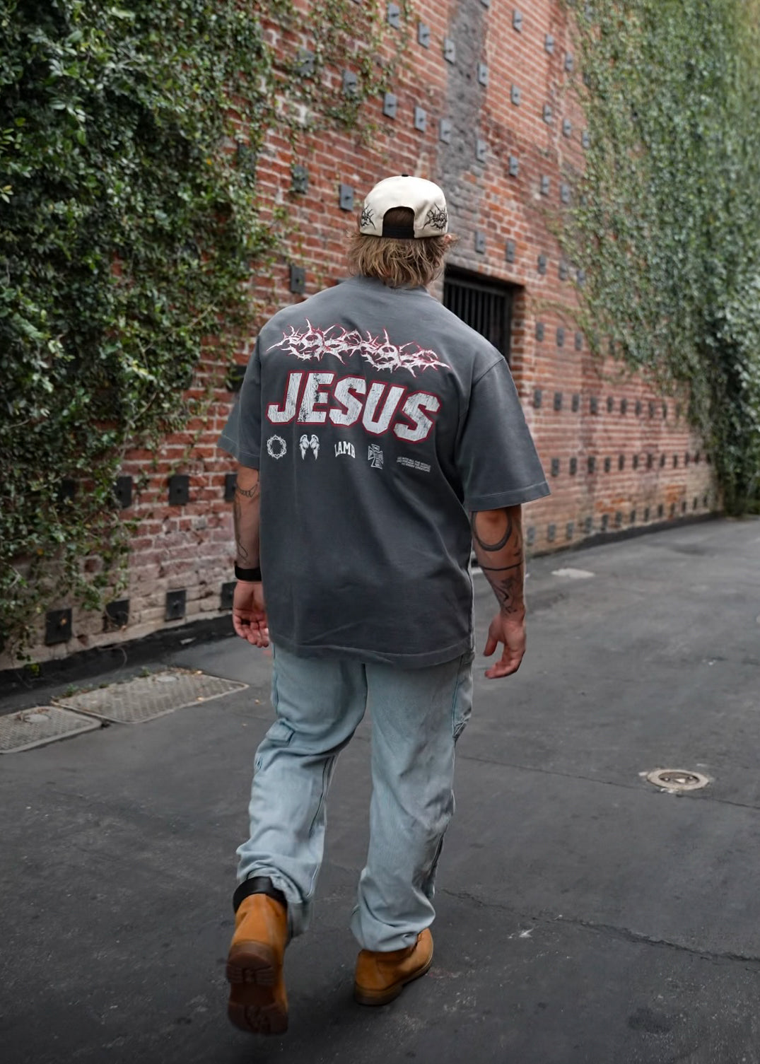 Racing for Souls “Premium” Tee in Grey