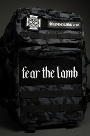 Fear the Lamb Tactical Backpack in Camo