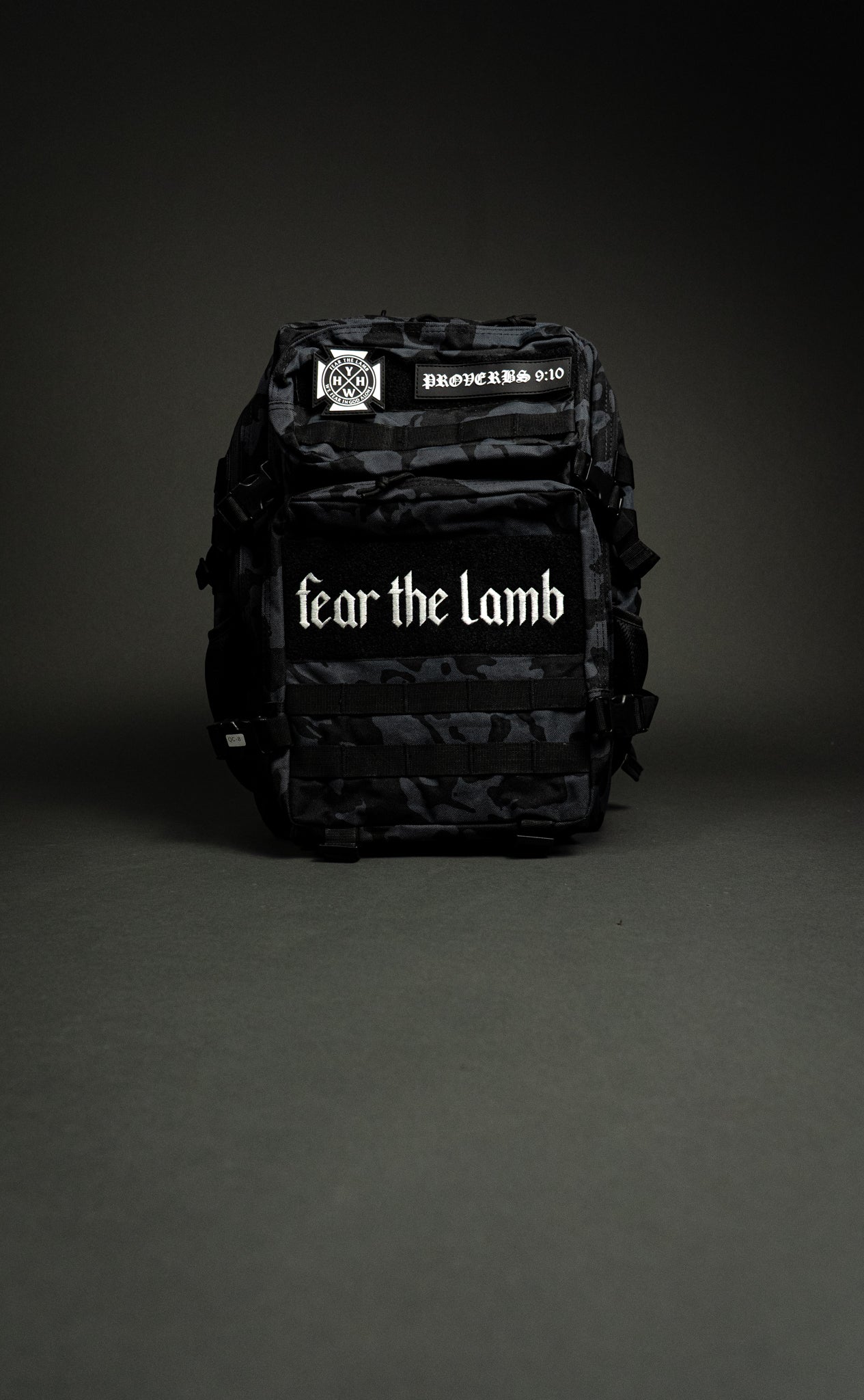 Fear the Lamb Tactical Backpack in Camo