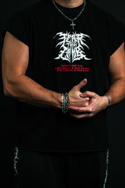 Chrome Cross "Warrior Cut" Tee in Black