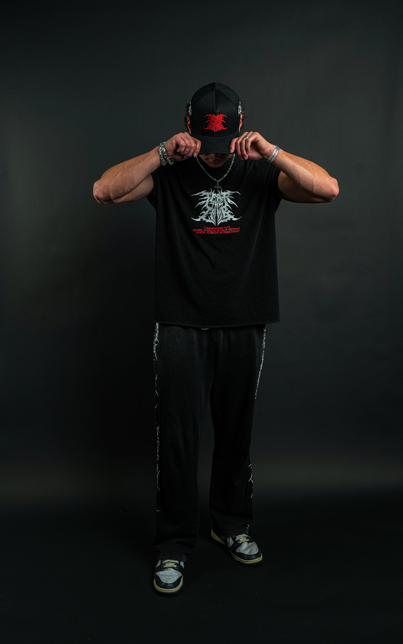 Chrome Cross "Warrior Cut" Tee in Black