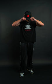 Chrome Cross "Warrior Cut" Tee in Black