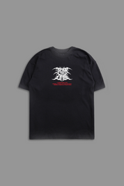 Chrome Cross "Faded" Tee in Black