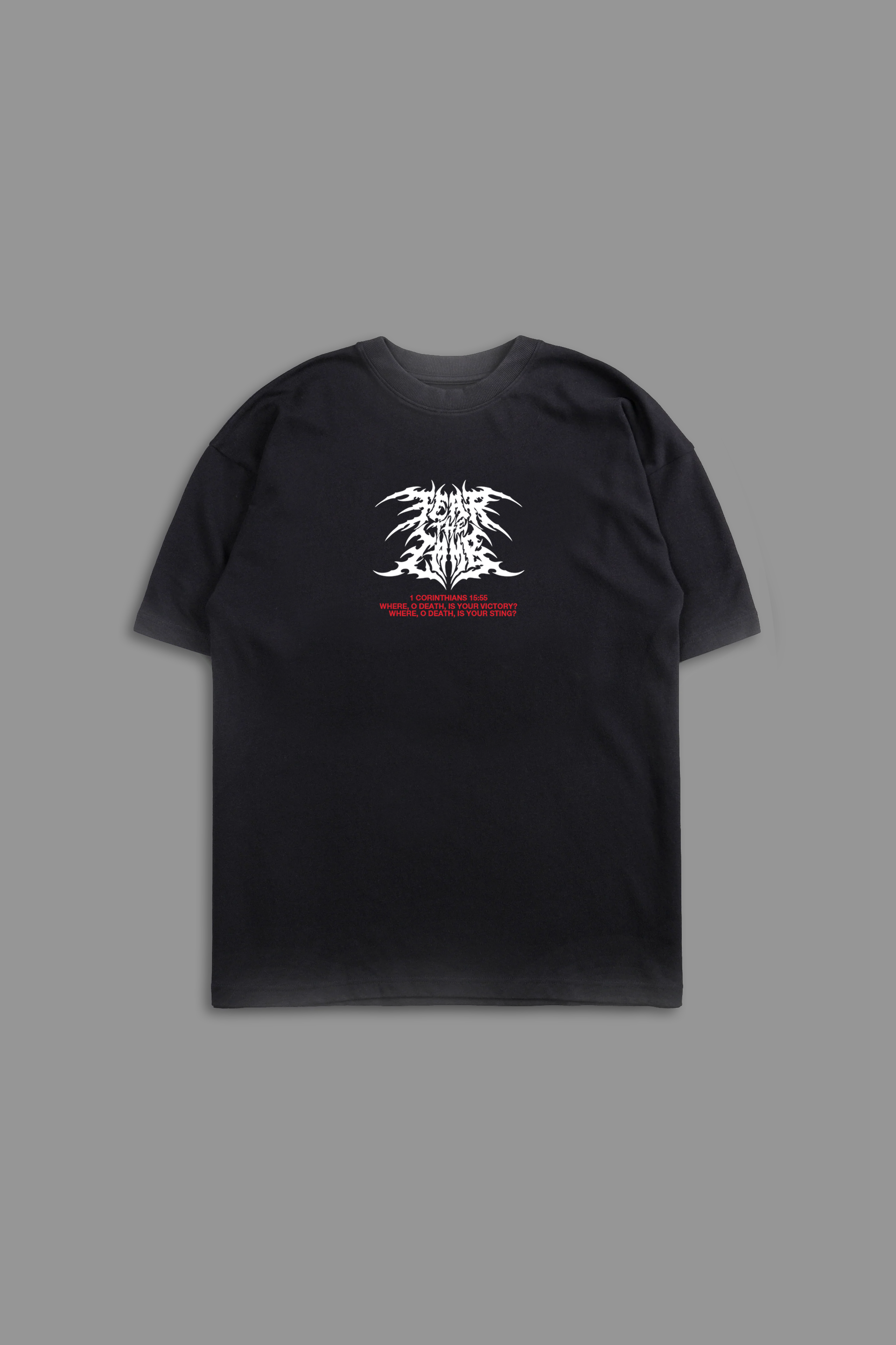 Chrome Cross "Faded" Tee in Black