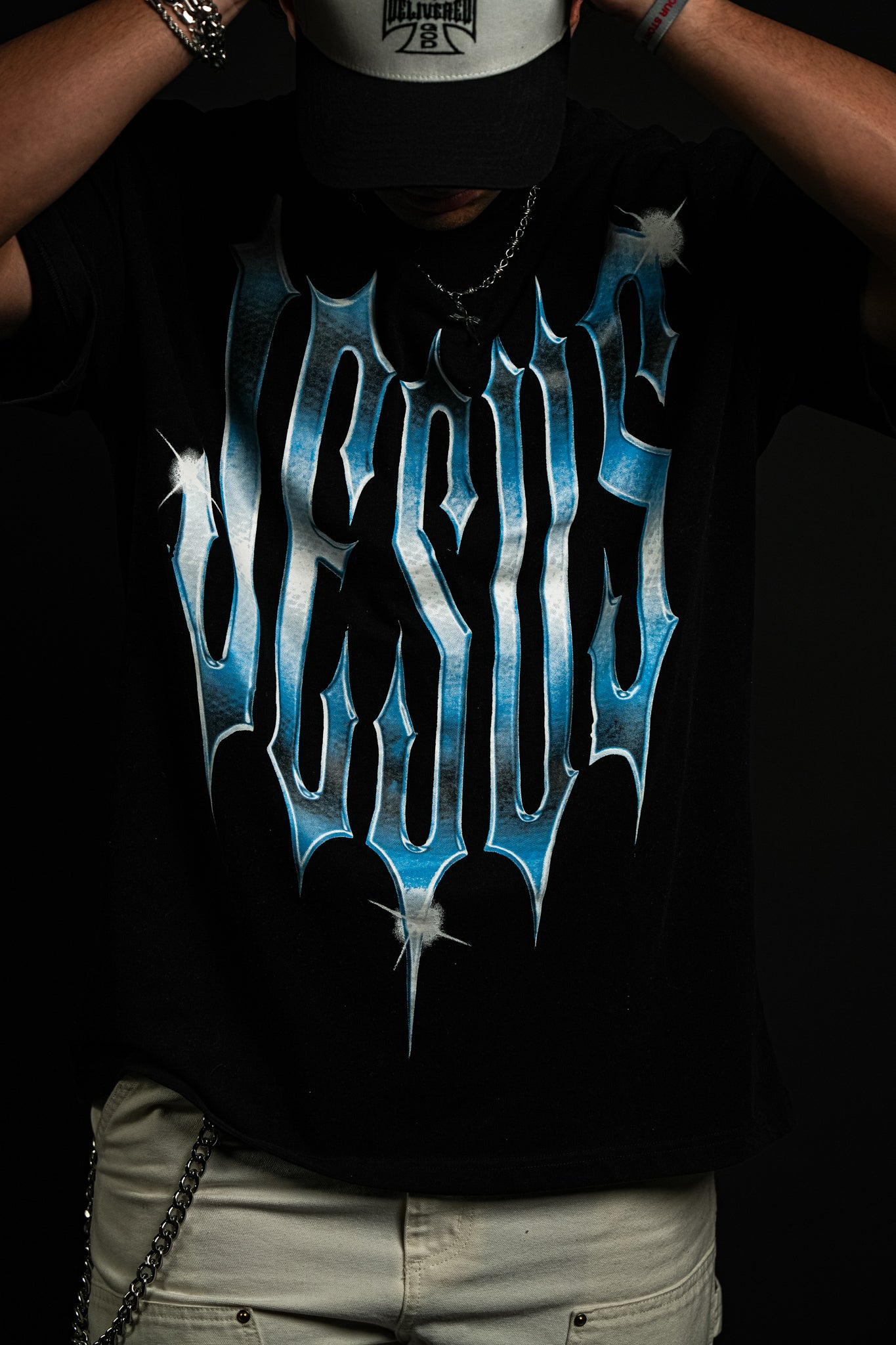 Chrome Covenant "Faded" Tee in Black