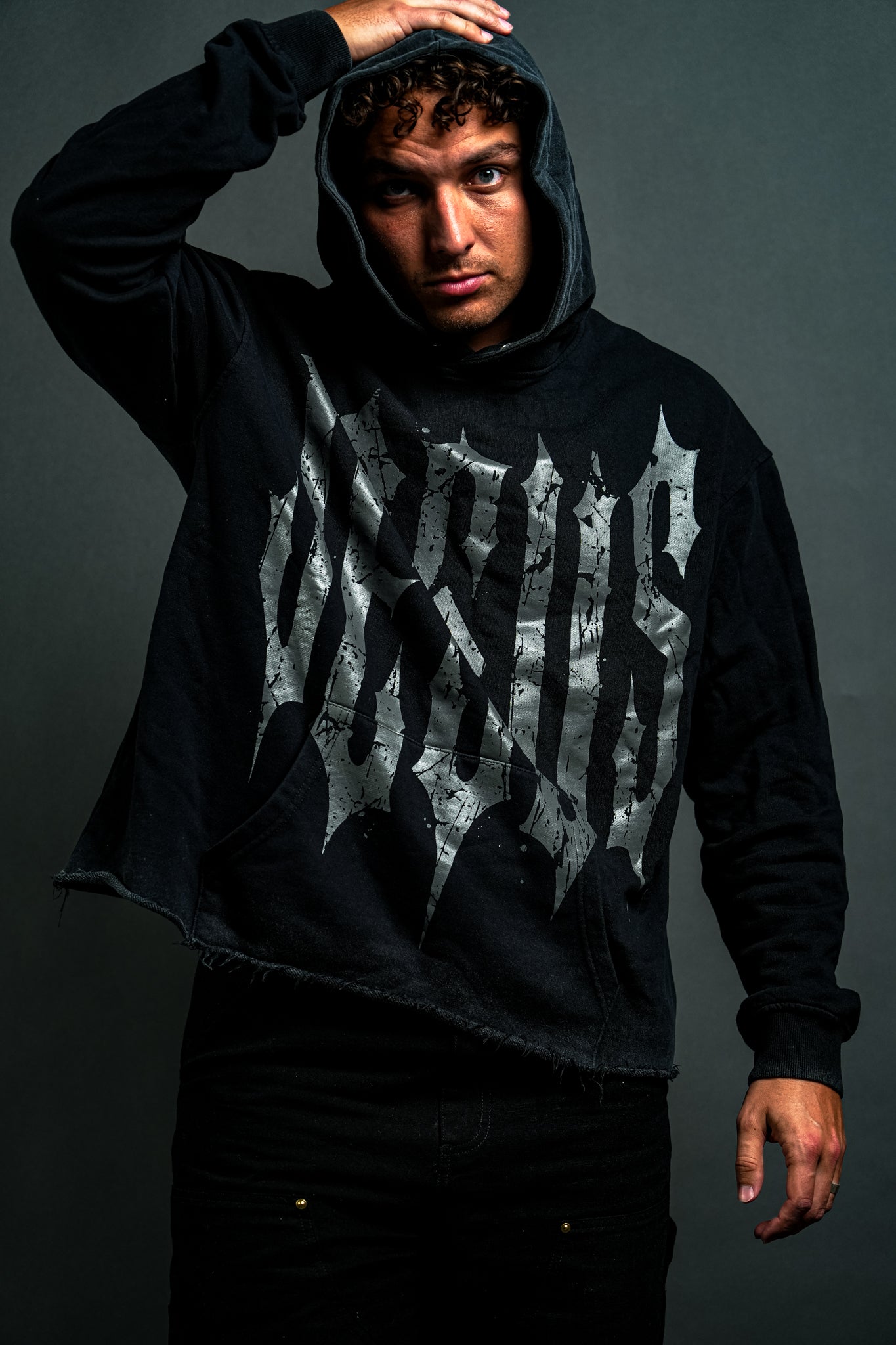 The Covenant "Rend Cut" Hoodie in Black