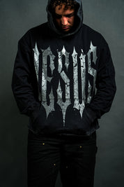 The Covenant "Rend Cut" Hoodie in Black