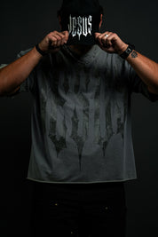The Covenant "Rend Cut" Tee in Grey