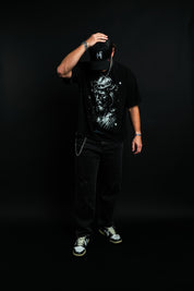 Thorns & Stars "Faded" Tee in Black