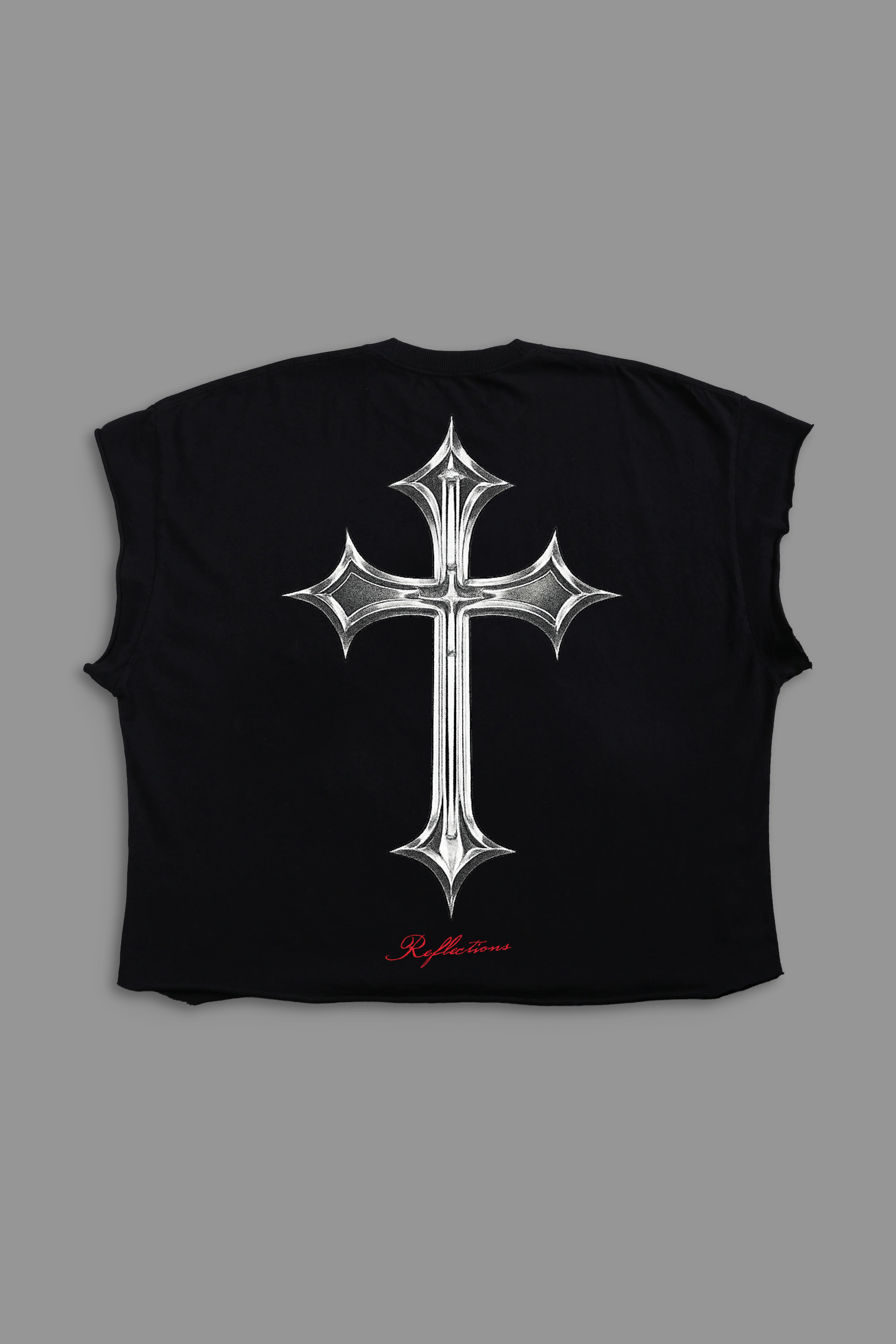 Chrome Cross "Warrior Cut" Tee in Black