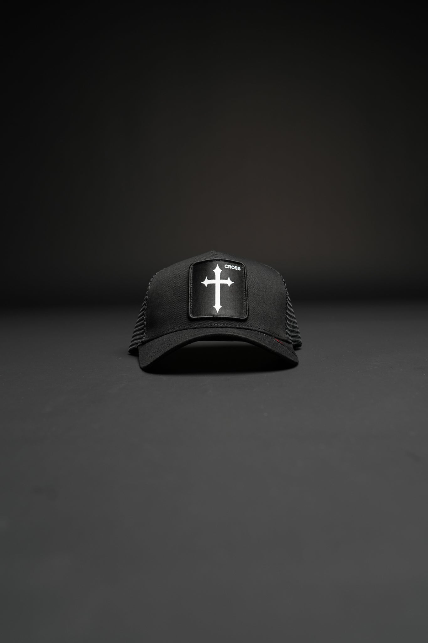 Cross Patch Hat in Black