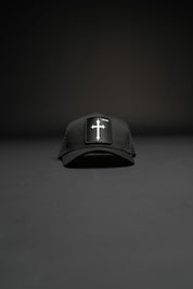 Cross Patch Hat in Black