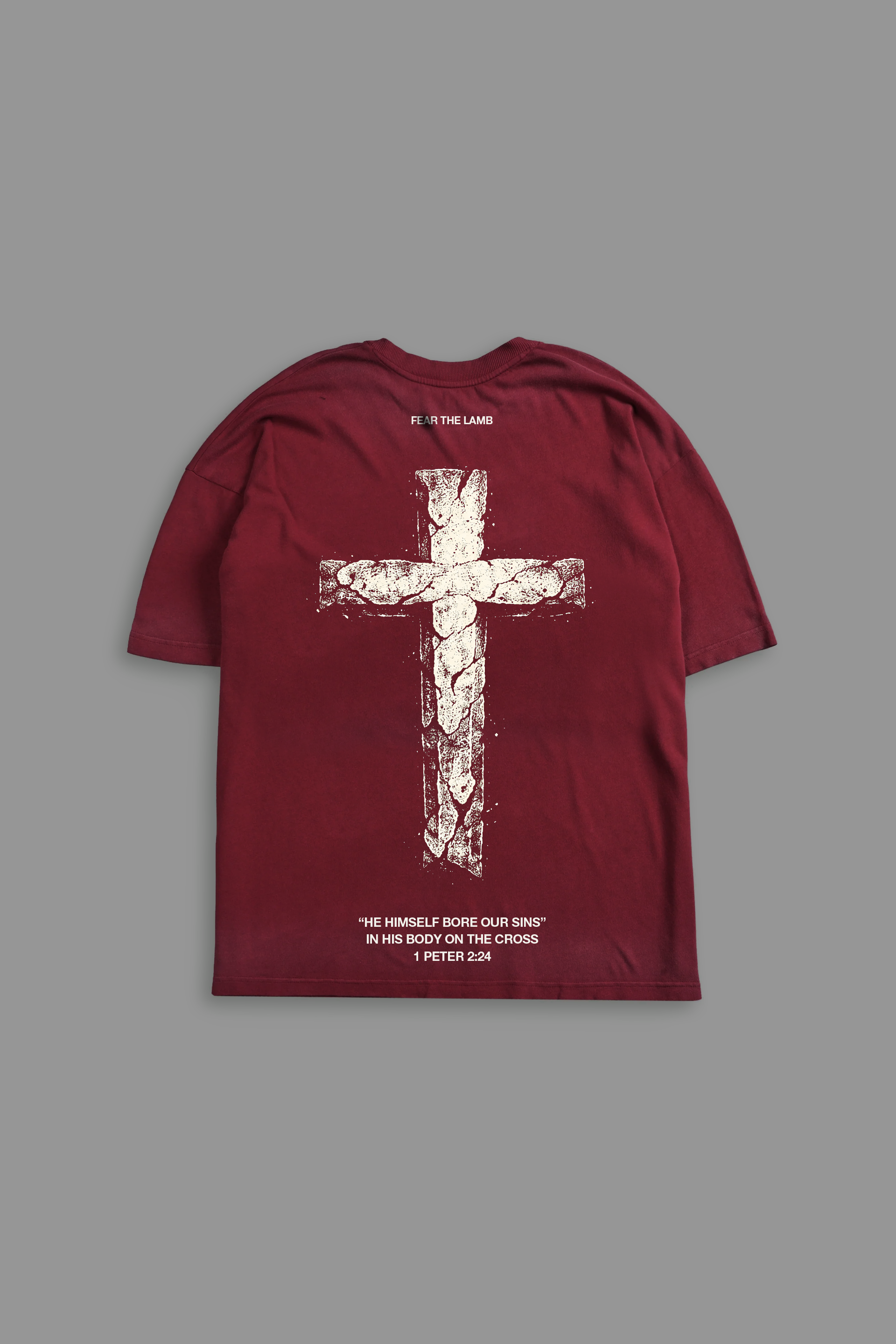 Bore Our Sin "Faded" Tee in Red