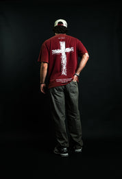 Bore Our Sin "Faded" Tee in Red