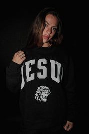 Jesus "Mock Neck" Women’s Sweatshirt in Black