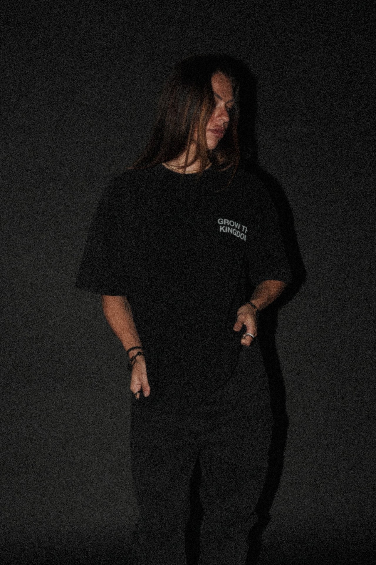 Grow the Kingdom “Waffle” Tee in Vintage Black