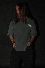 Jesus is King “Waffle” Tee in Grey