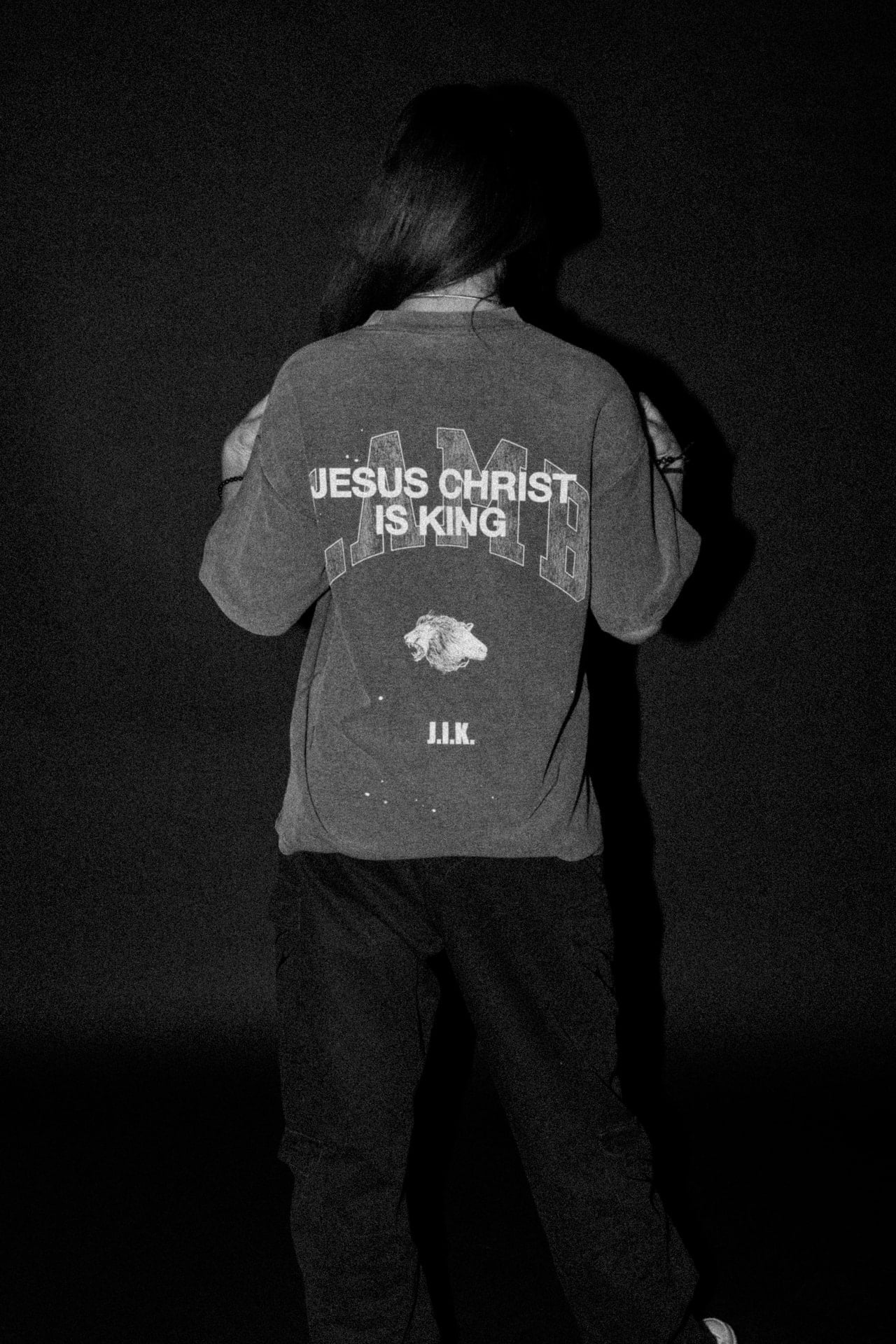 Jesus is King “Waffle” Tee in Grey