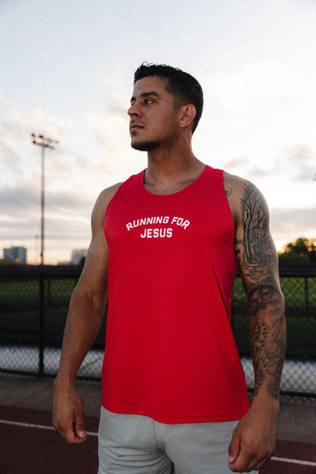 Run to Win "Mesh" Tank in Red