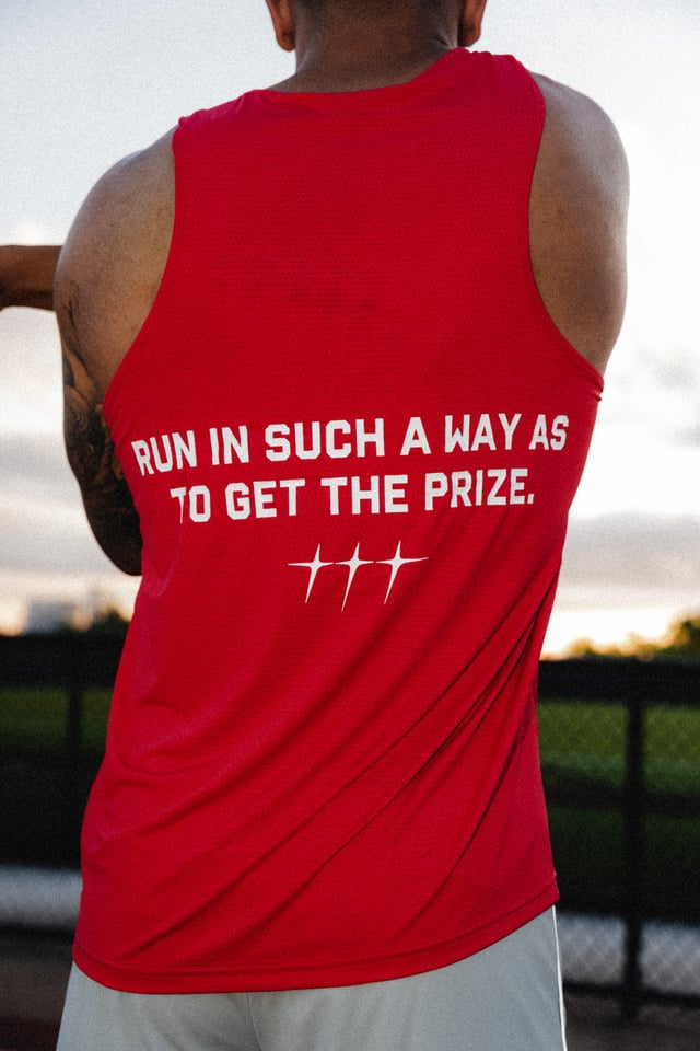 Run to Win "Mesh" Tank in Red