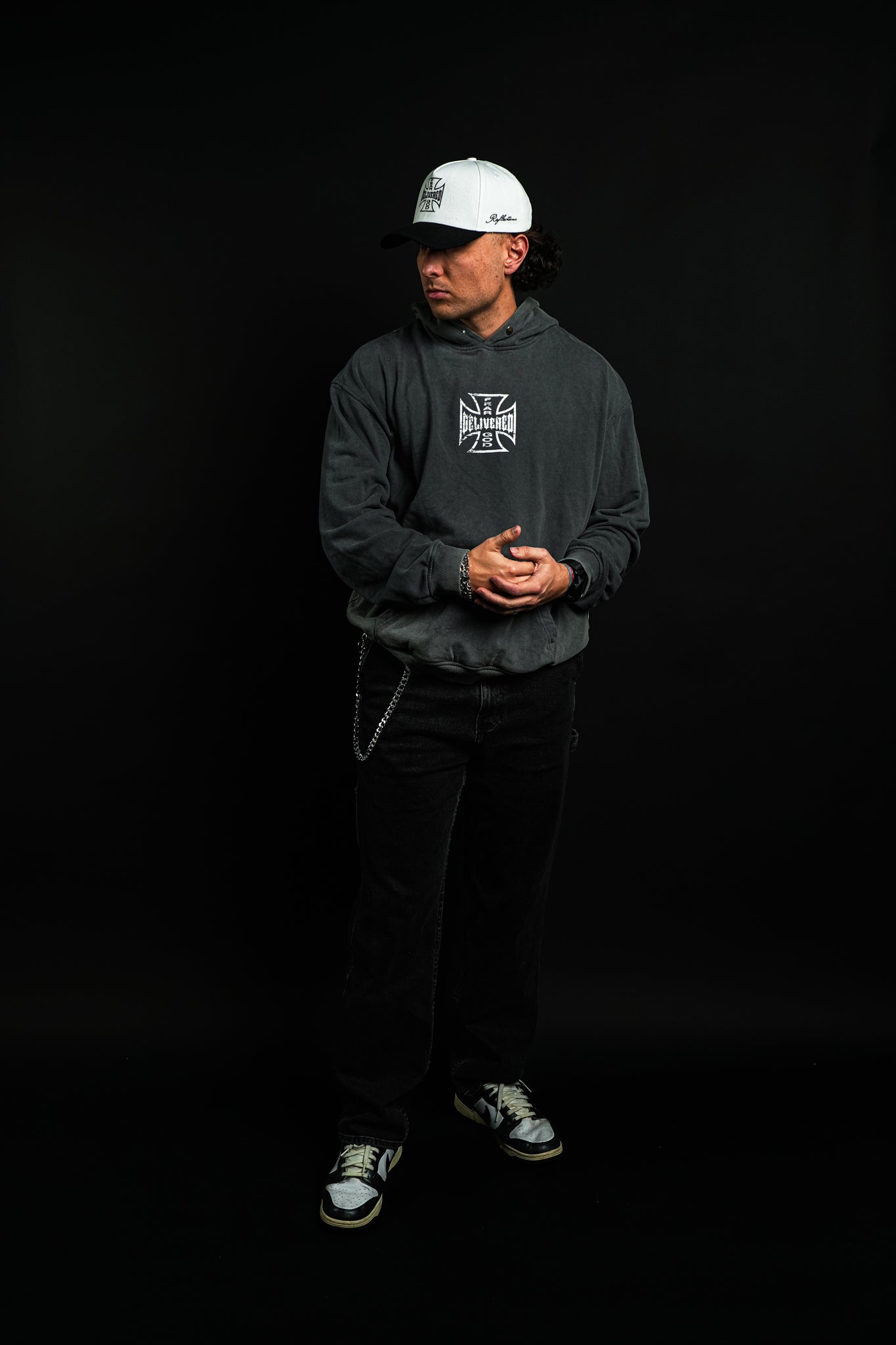 Storm of Deliverance "Faded" Hoodie in Gray