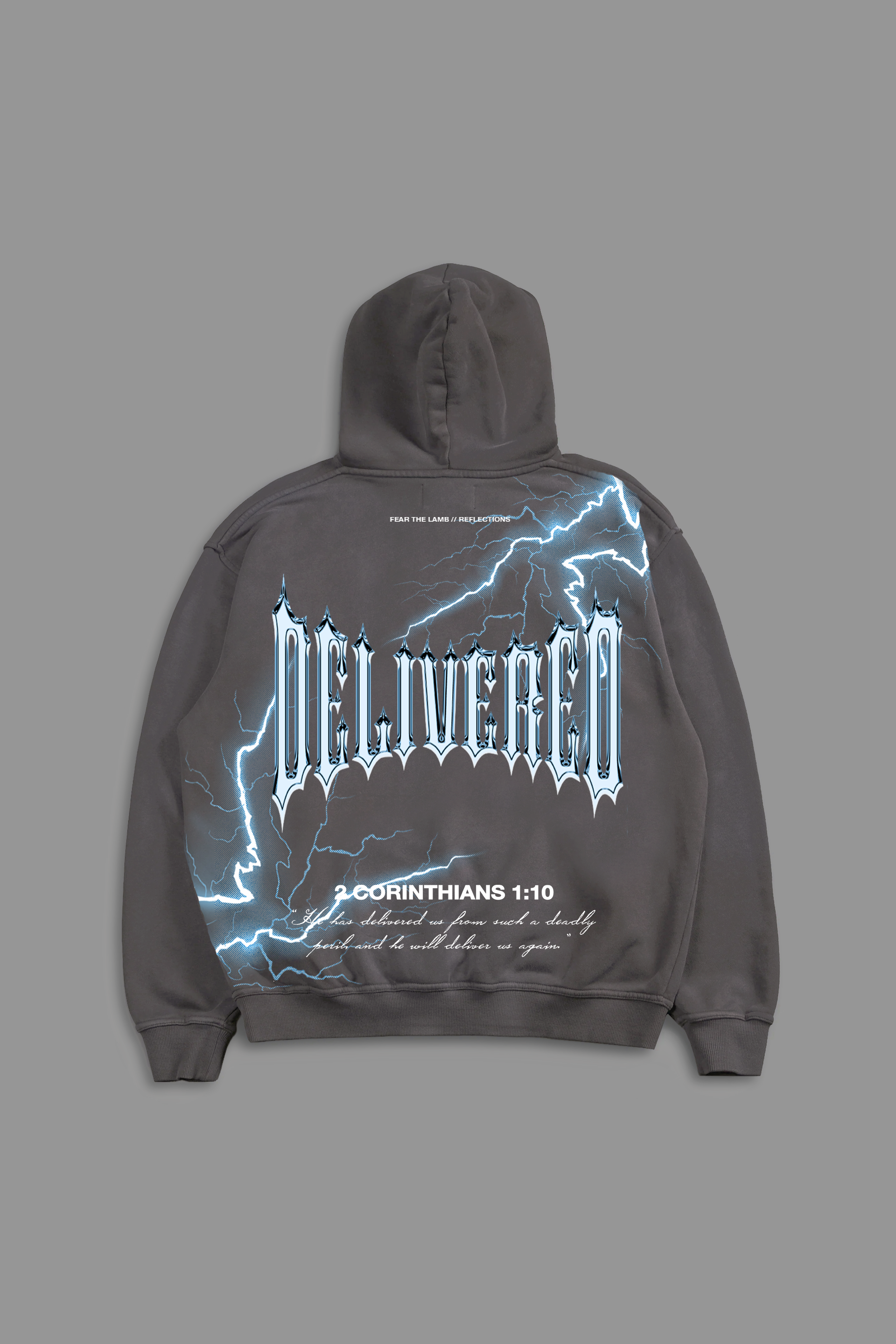 Storm of Deliverance "Faded" Hoodie in Gray