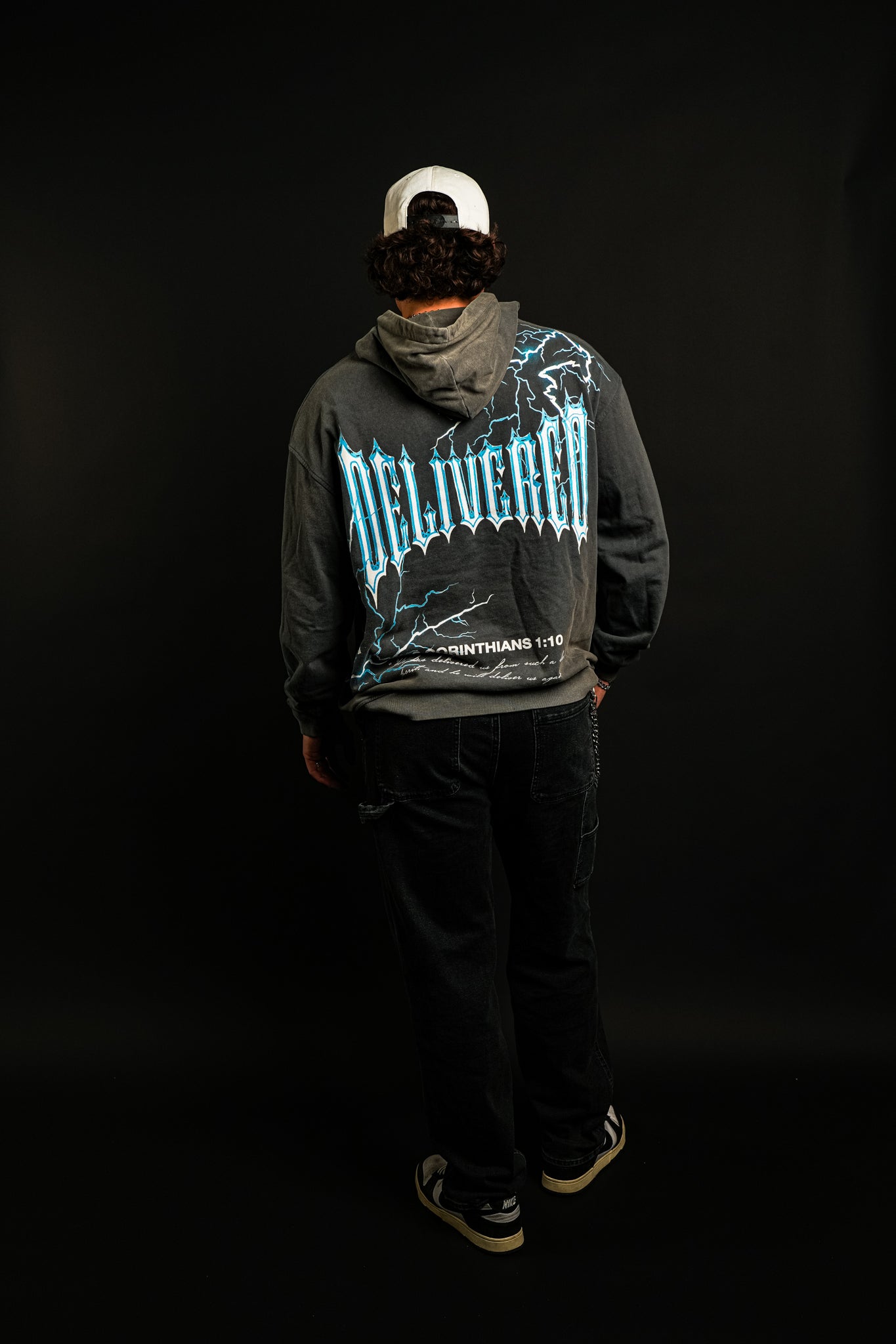 Storm of Deliverance "Faded" Hoodie in Gray