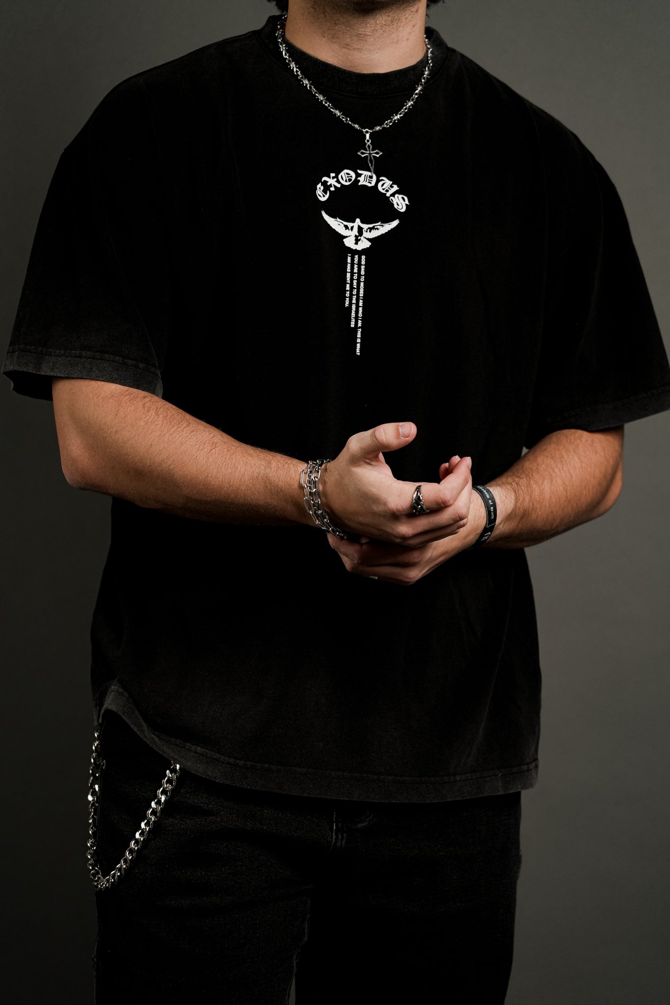 Exodus "Faded" Tee in Black